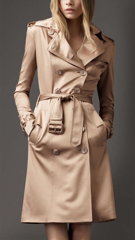 burberry silk trench coat|Burberry tiered hem trench coat.